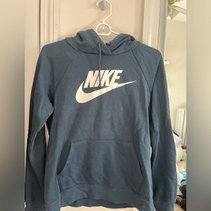 Nike hoodie size small blue